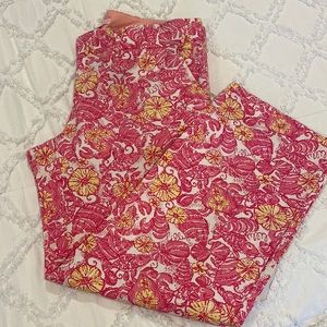 Lily Pulitzer wide legged capri , size 12
